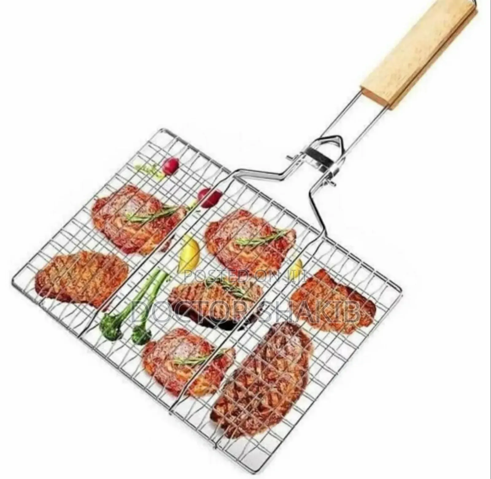 New Stainless Steel Barbeque Grilling Basket