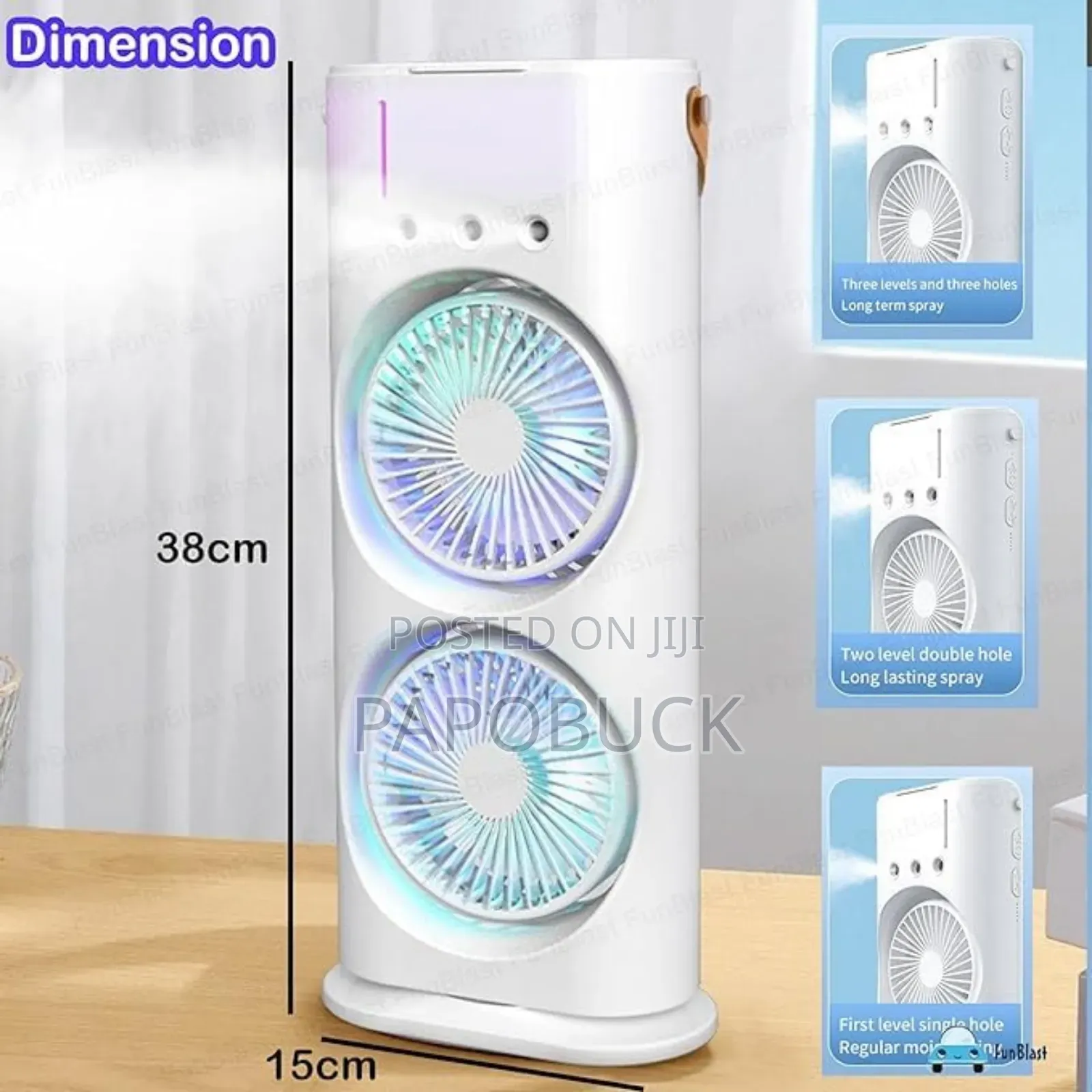 Double Ended Spray Fan Humidifier