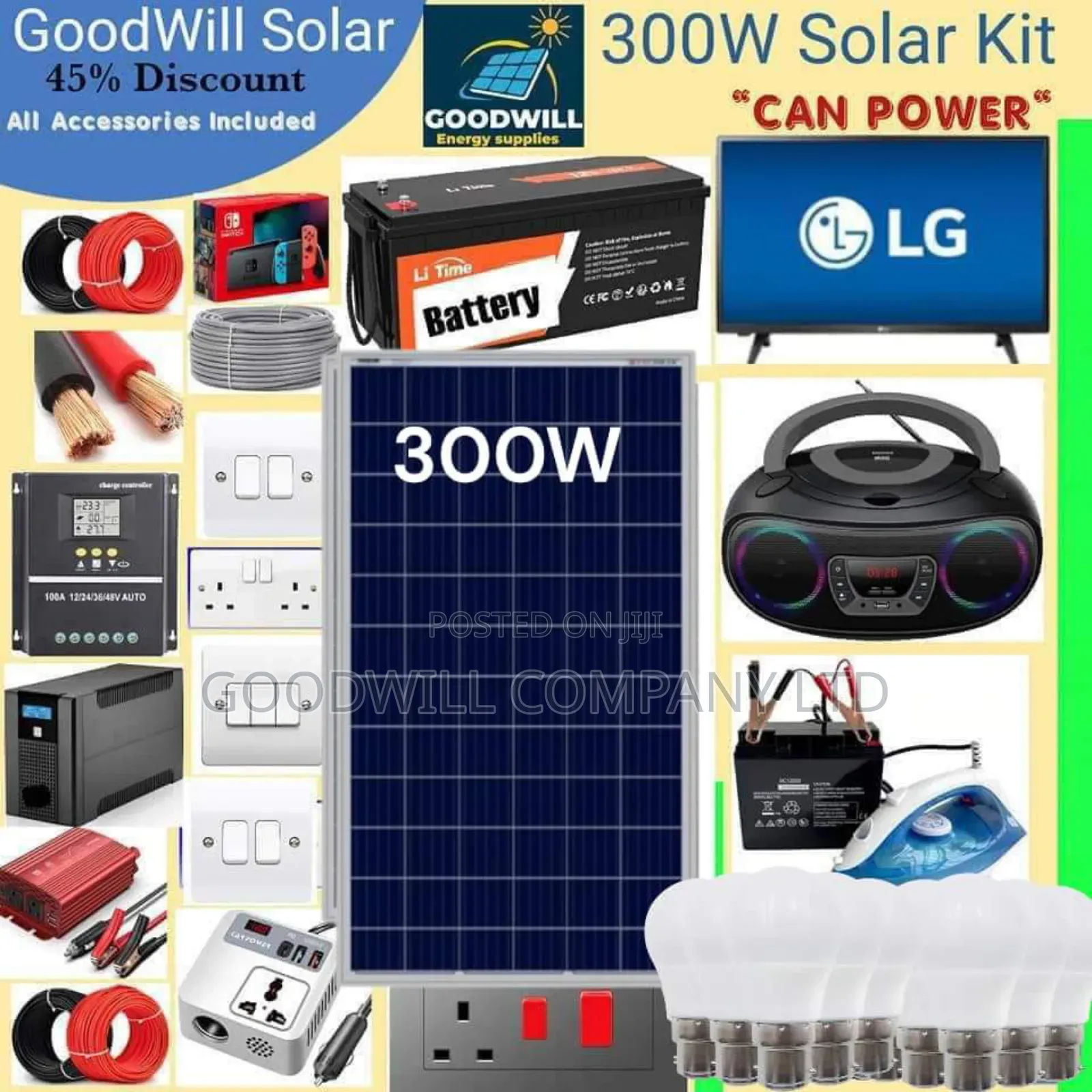 300w German Solar Kit / 300w Green Energy Solar Kit