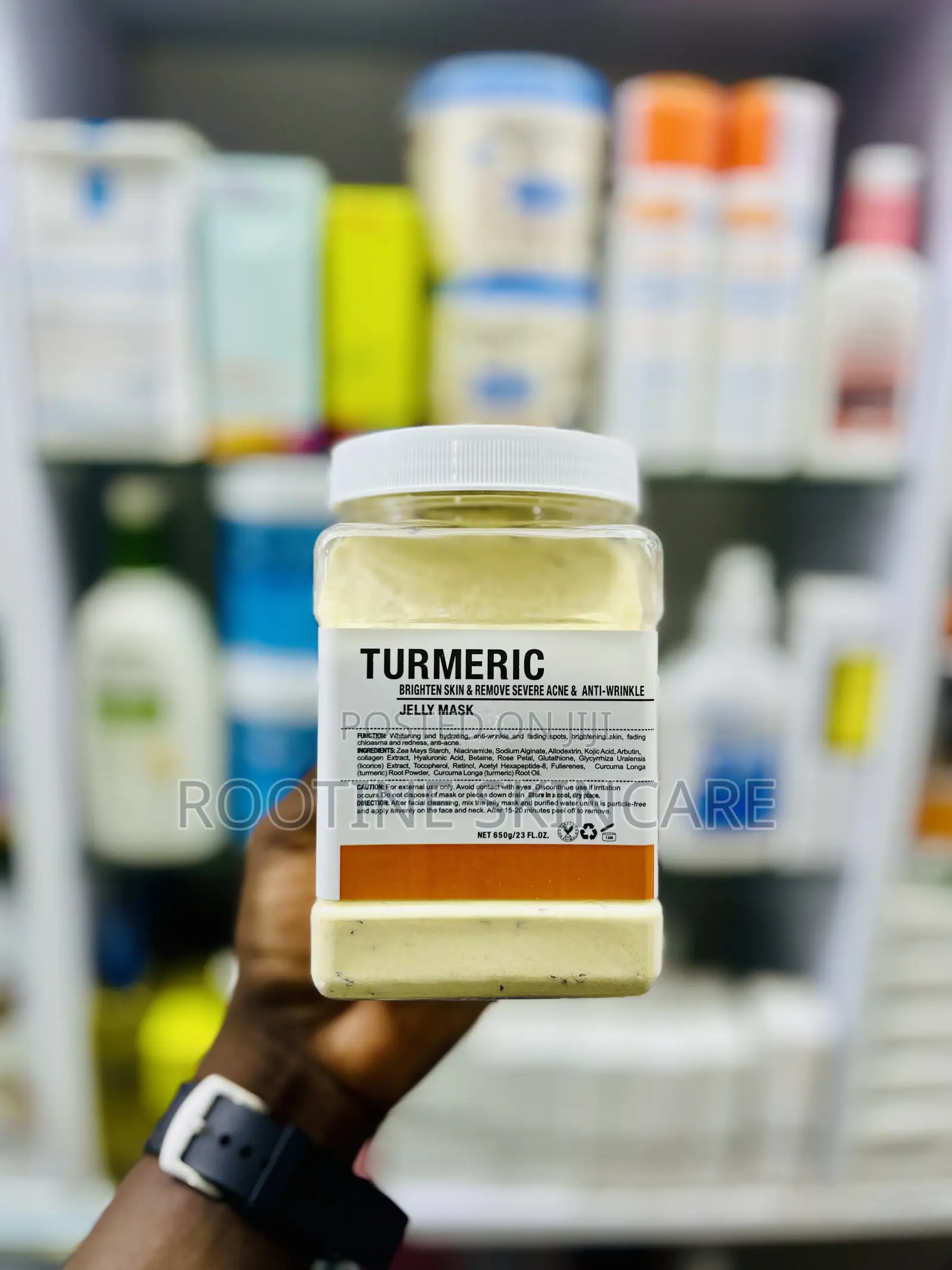 Tumeric Brighten, Acne Anti Wrinkle Jelly Mask 650g