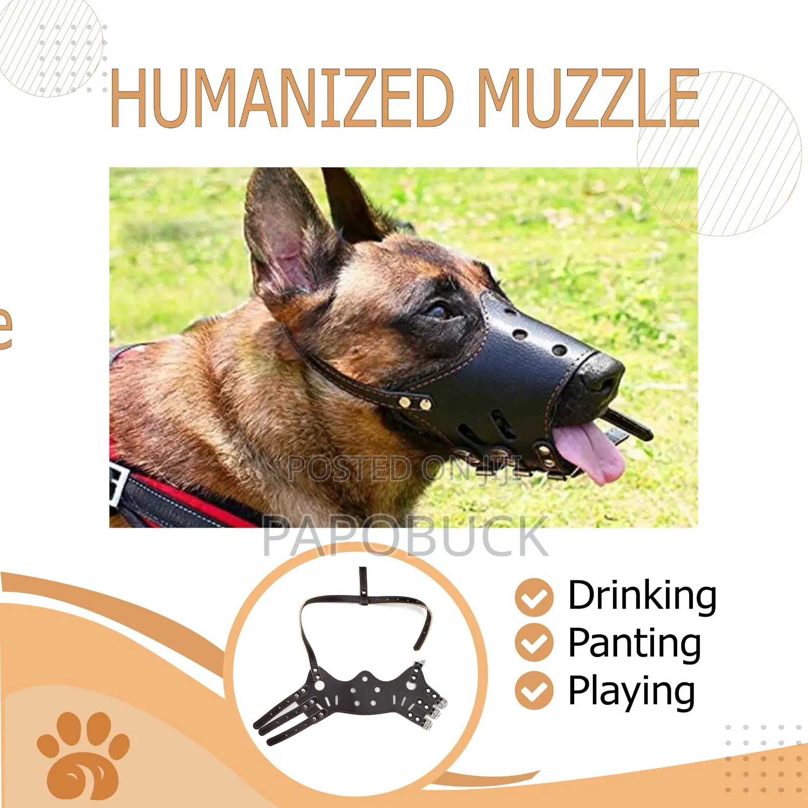 Leather Dog Muzzle