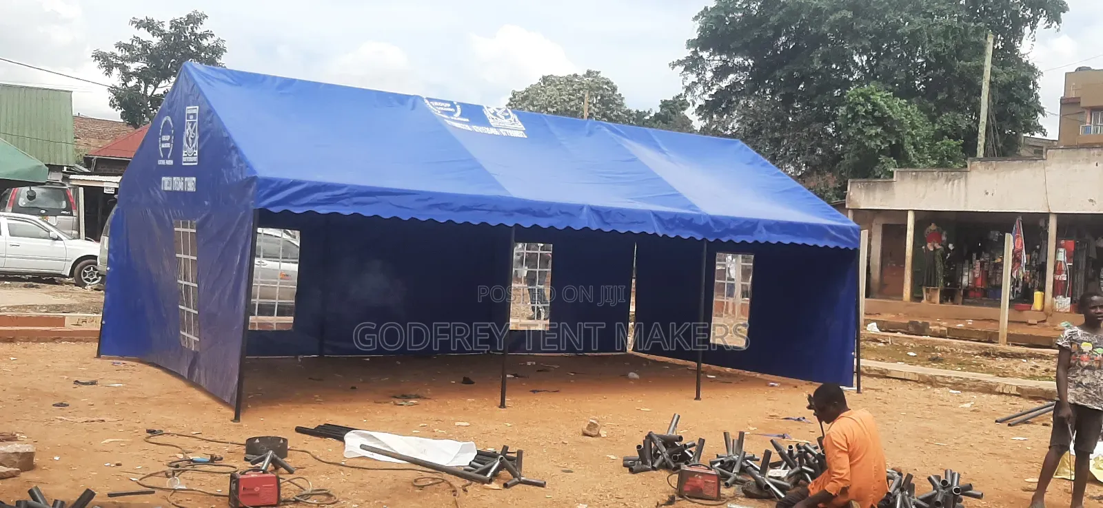 Ordinary Church Tent Covered Three Sides