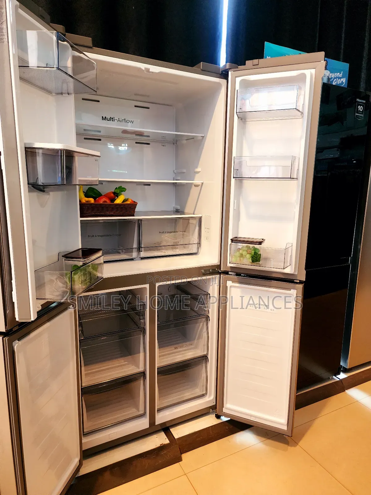 RQ 610ltrs Hisense French Door Refrigerator