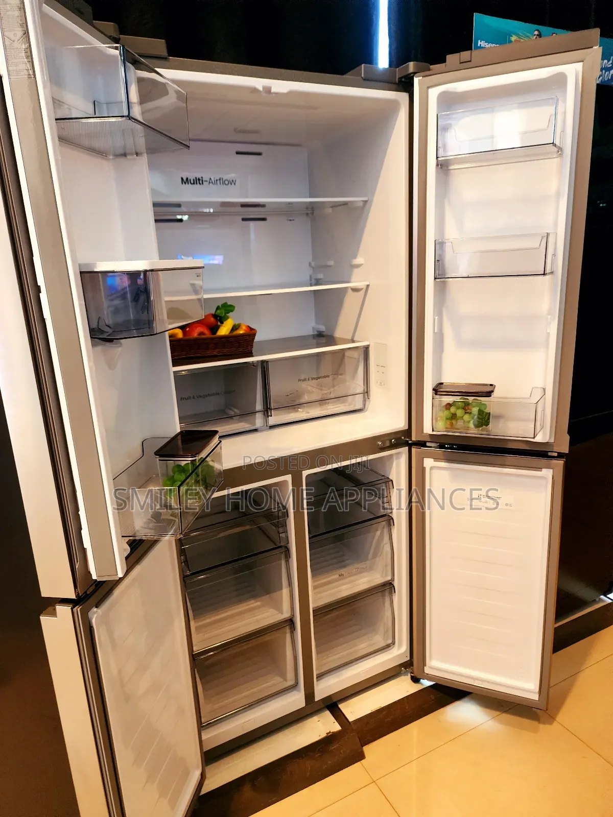 RQ 610ltrs Frost Free Hisense Refrigerator French Door