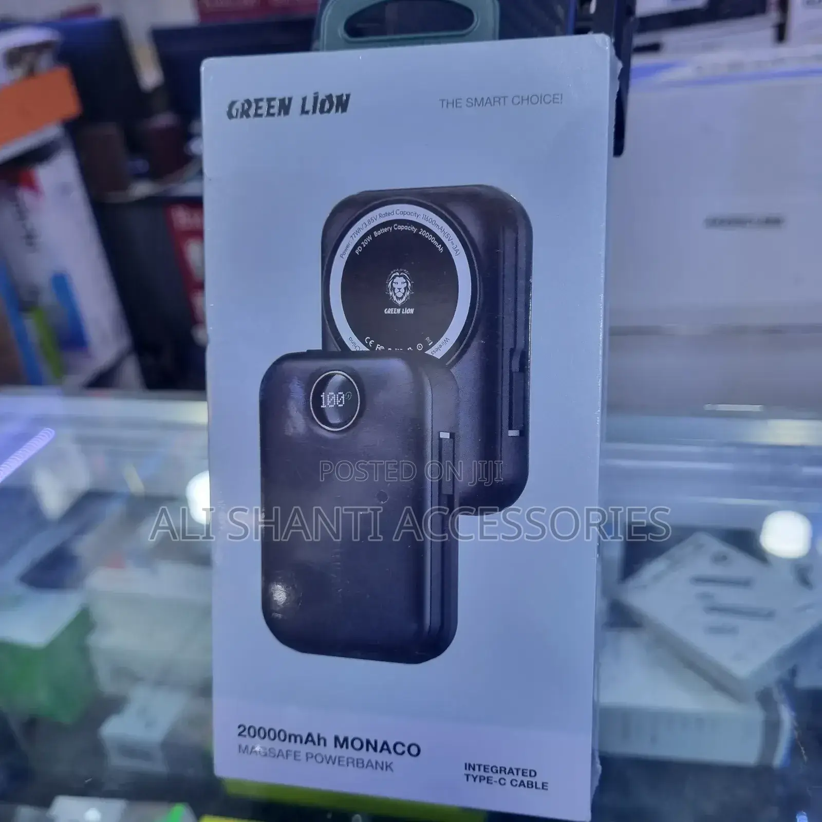 Green Lion 20000mah Magsafe Power Bank/ Wireless Power Bank