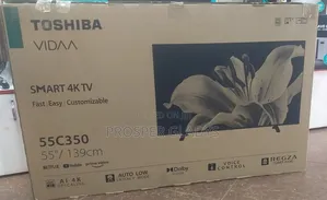 Toshiba 55 Smart UHD Flat Screen Flameless.