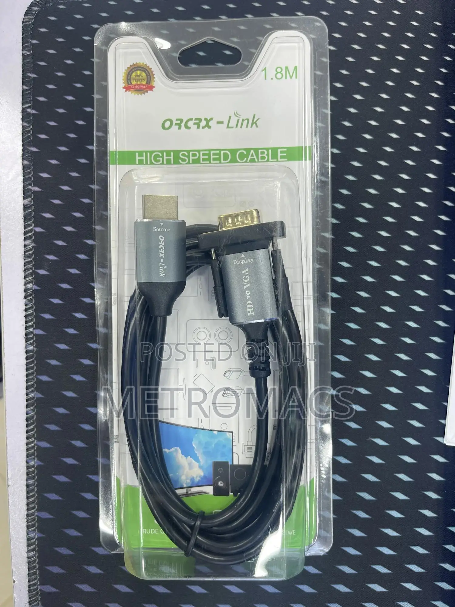 1.8M High Quality Orcrx-Link VGA to HDMI Cable