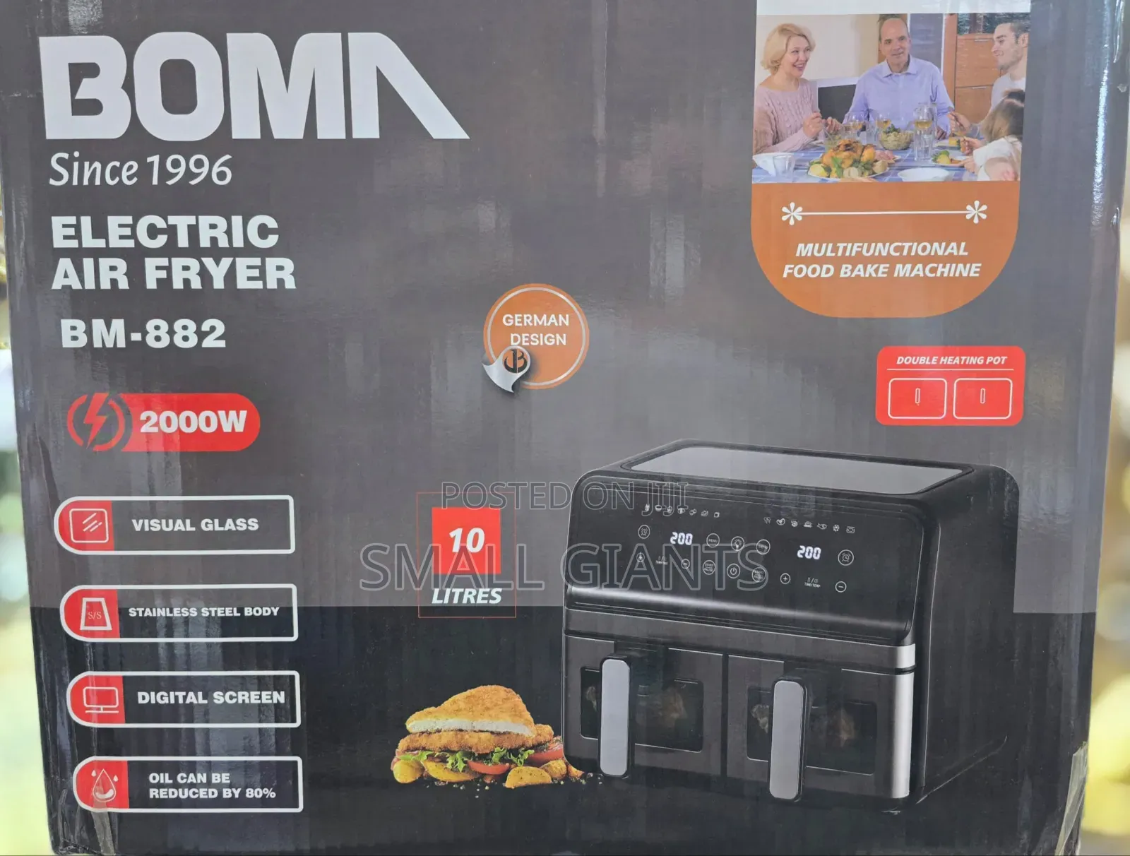 Boma Duo Tray 10 Litres Air Fryer