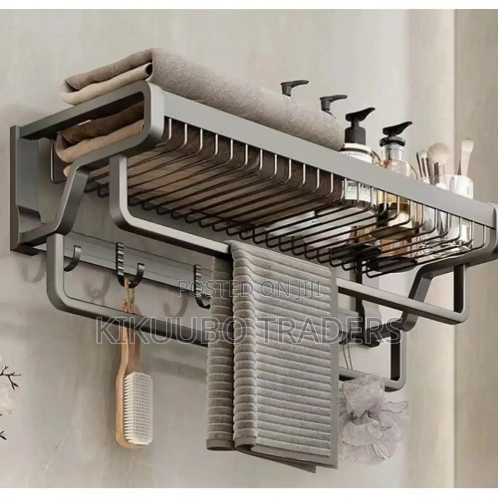 Wall Mounted Bathroom Towel Holder Rack
