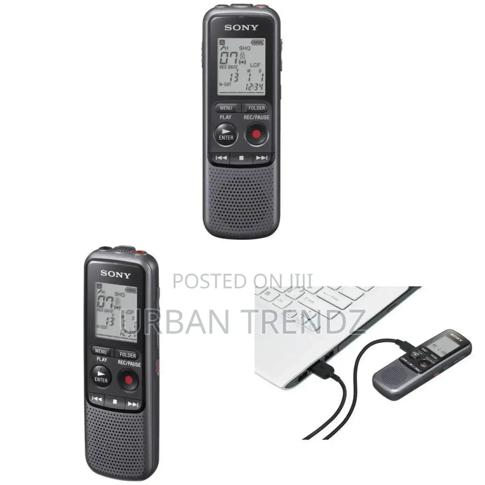 Sony ICD-PX240 4GB Digital Voice Recorder Gray