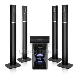 Super Bass 5 Speakers Home Theatre System-Black