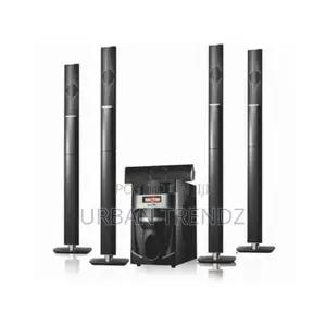 Super Bass 5 Speakers Home Theatre System-Black