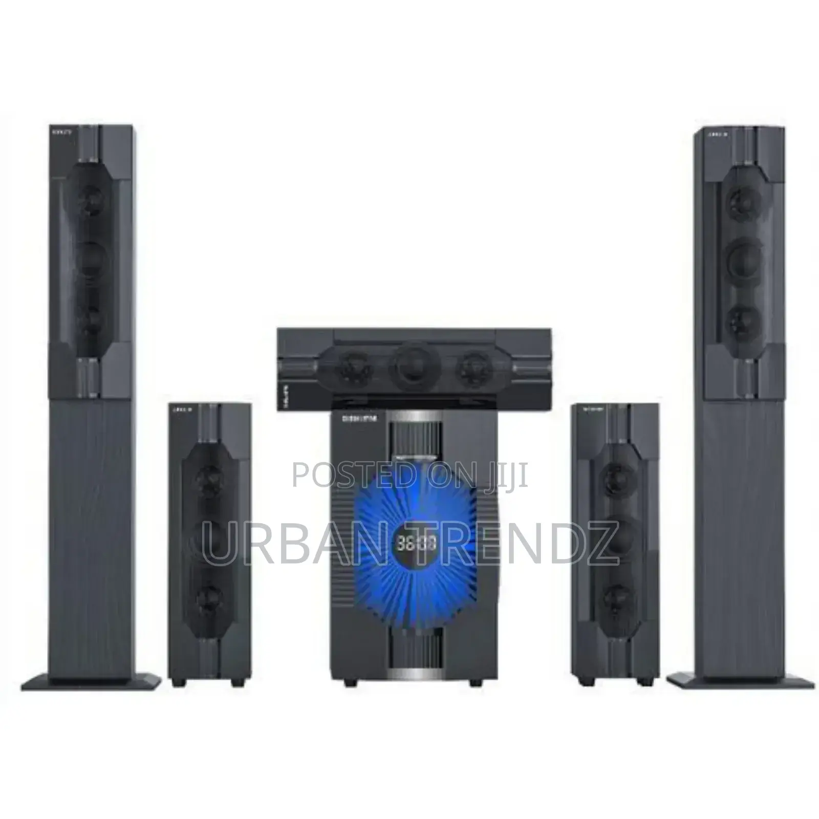 5.1 Multimedia Speaker System With Led Display Good Sound