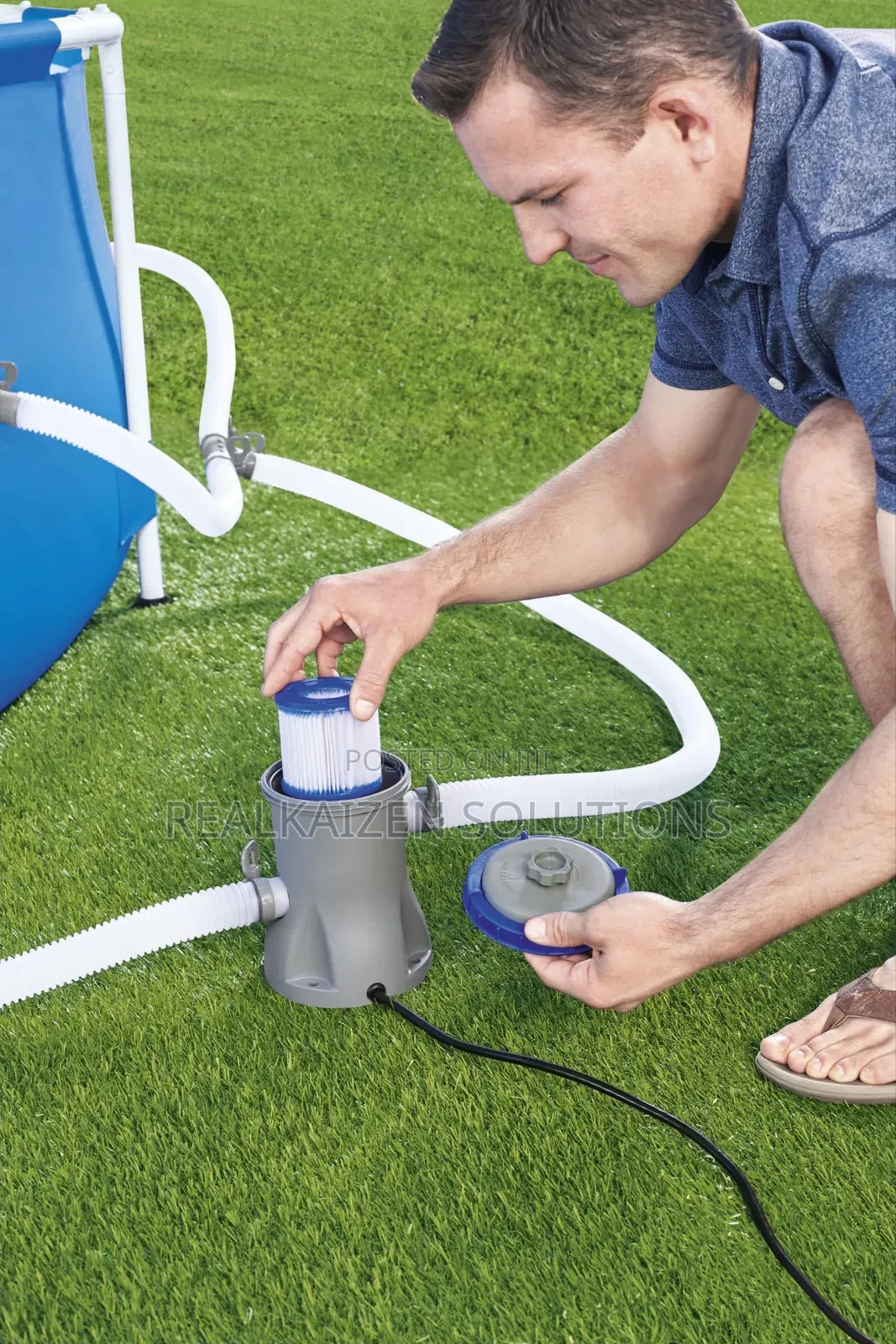 BESTWAY Flow Clear Swimming Pool Cartridge Filter Pump 16W