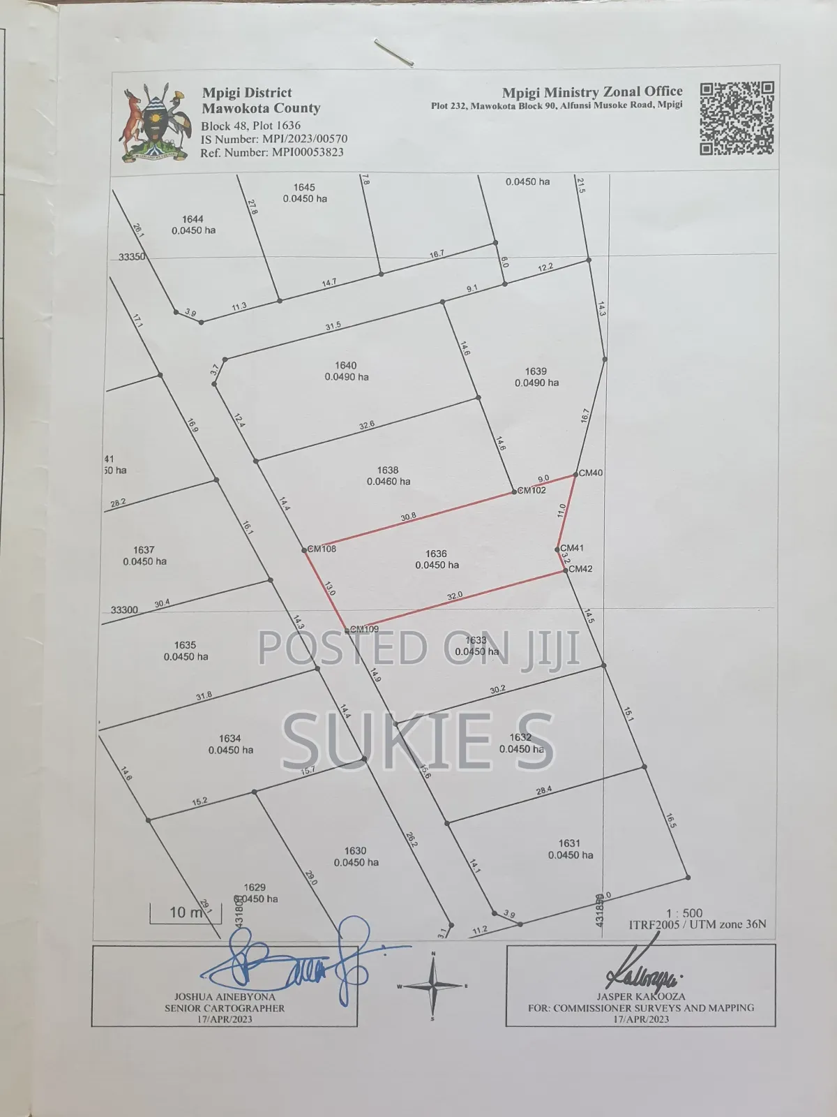 Plots 1633 And 1636