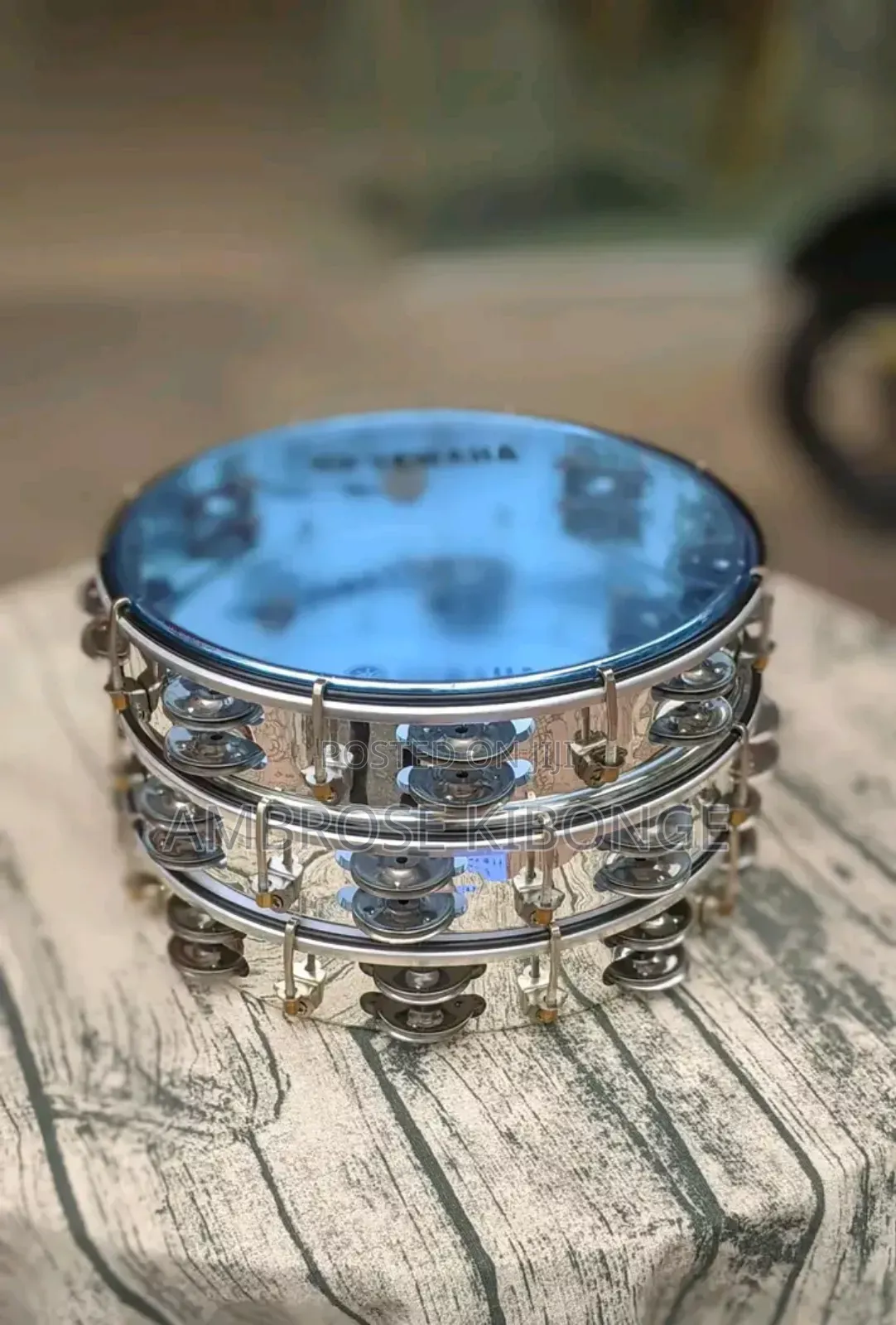 Stainless Steel Drum Percussion Tambourines | FREE Key Tuner