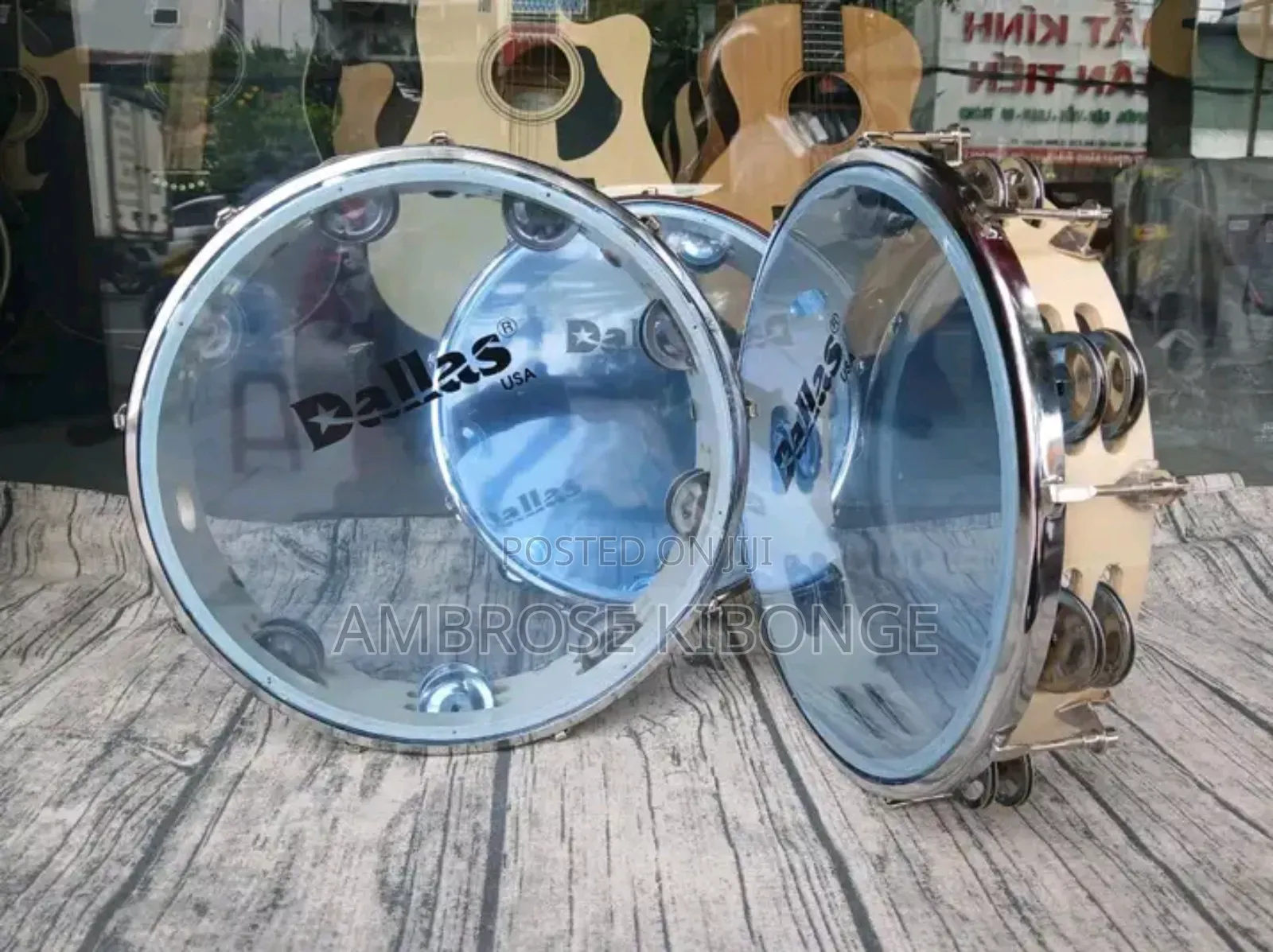 Stainless Steel Drum Percussion Tambourines | FREE Key Tuner