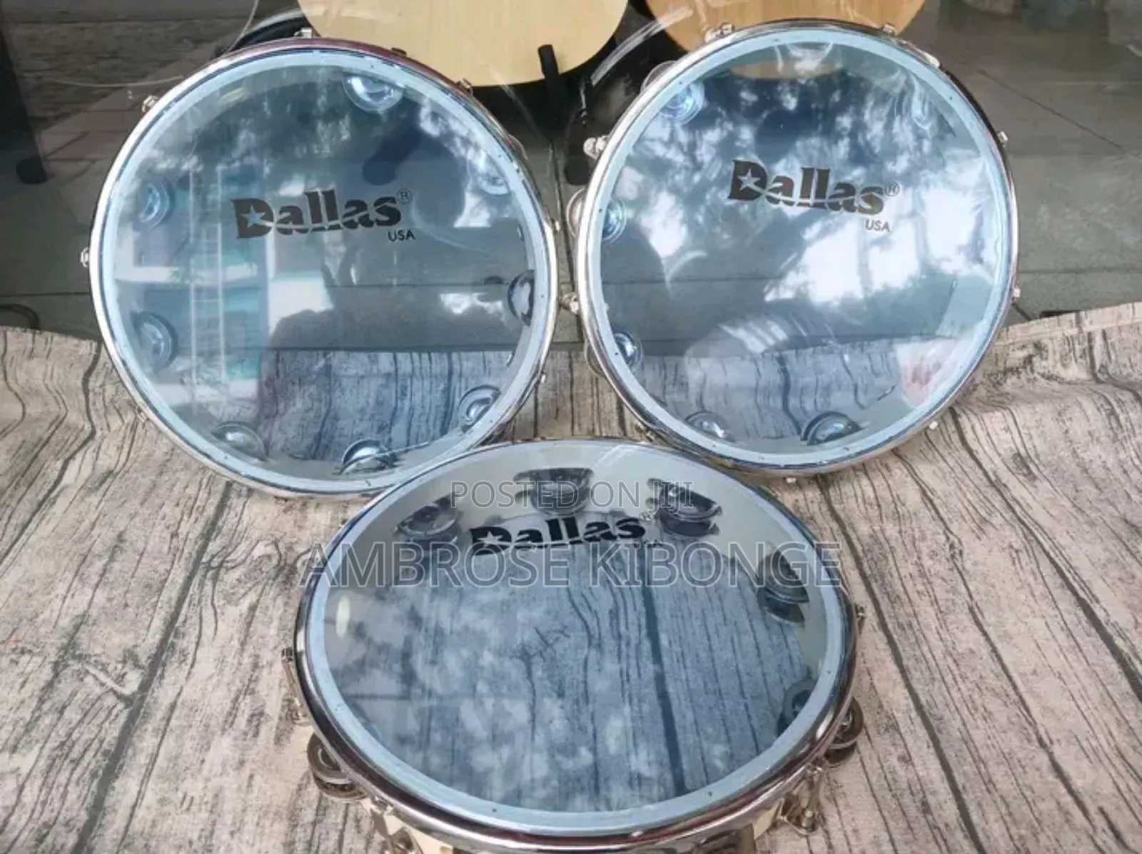 Stainless Steel Drum Percussion Tambourines | FREE Key Tuner