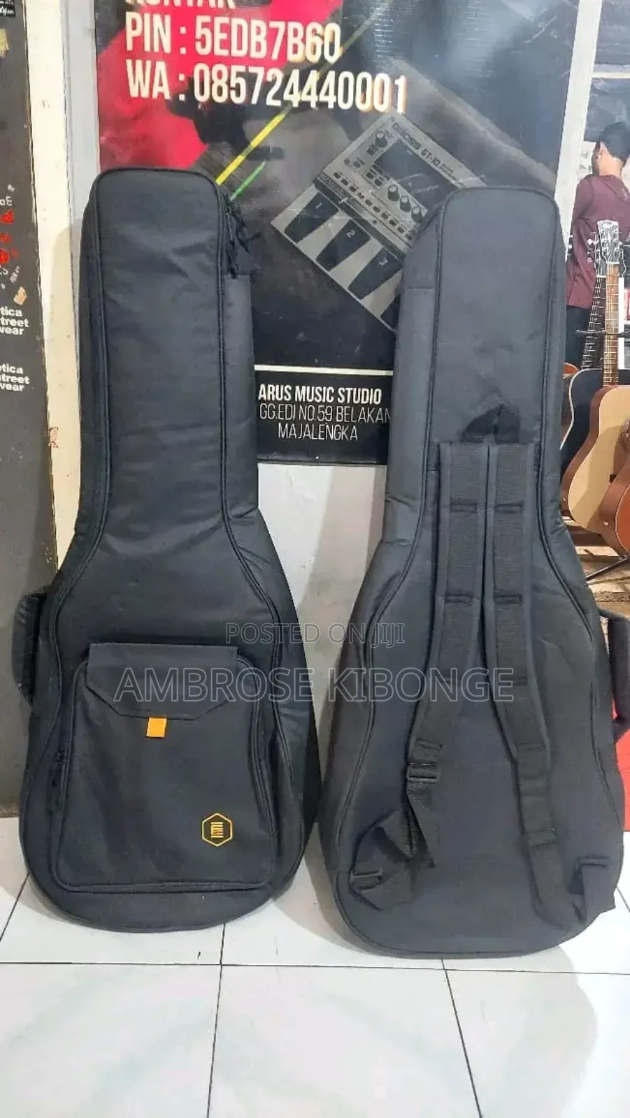 Full Size 42inch Portable Double Padded Acoustic Guitar Bag.