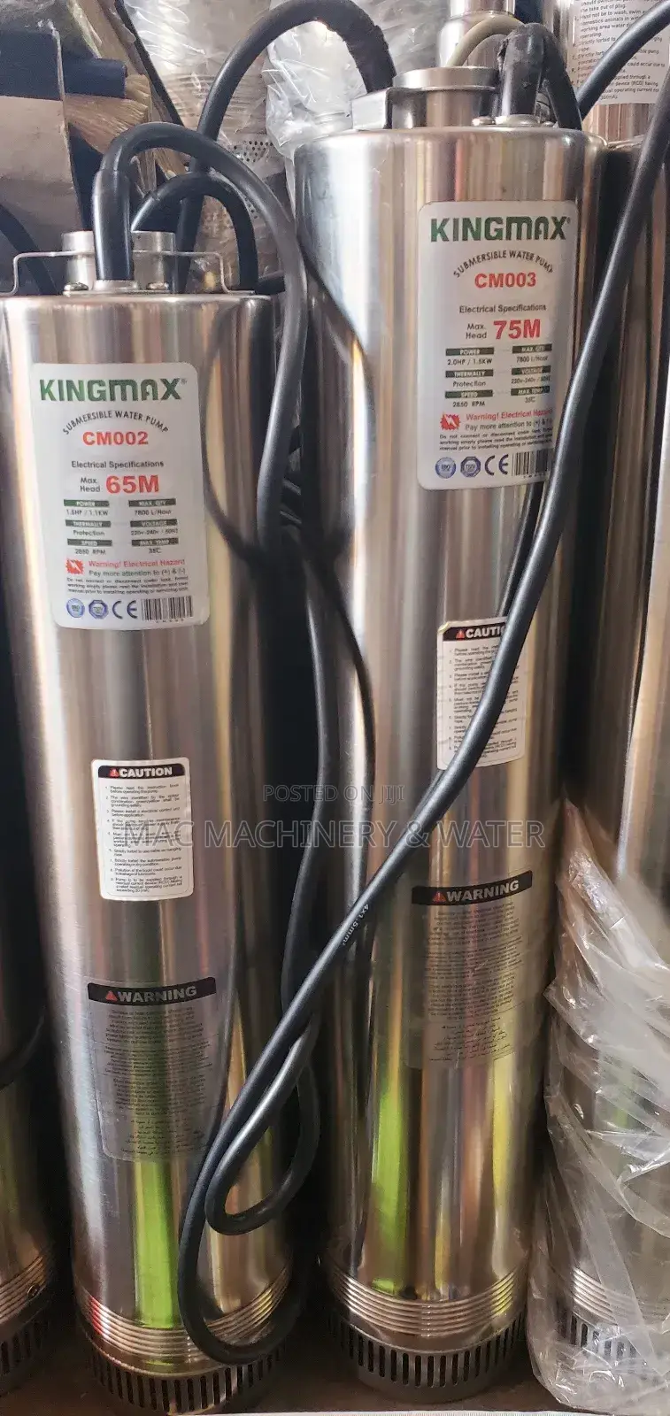 Submersible /Deep Well Water Pump 225 Feet -300feet 65m -75m