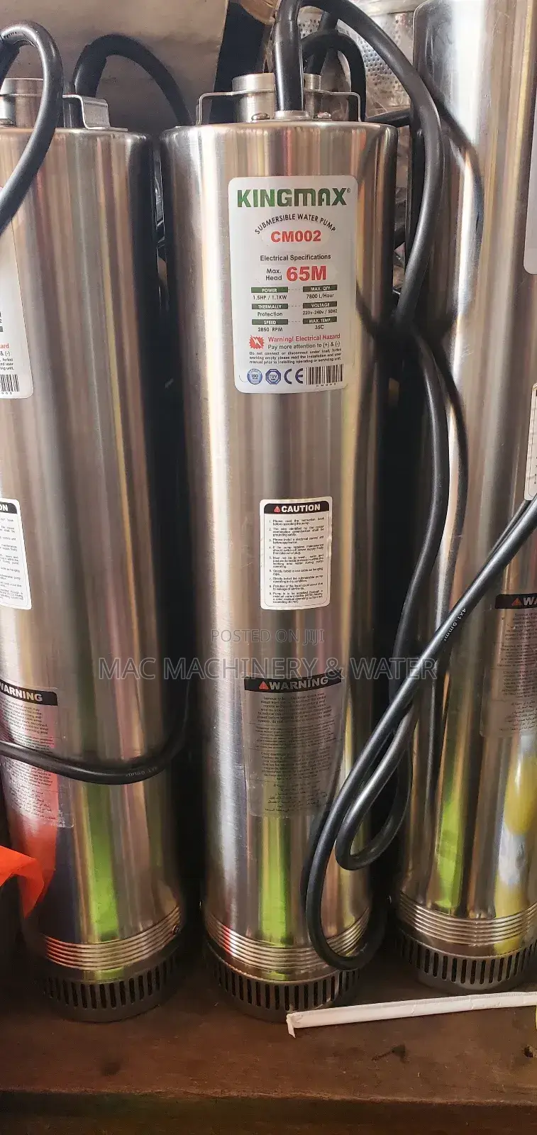 Submersible /Deep Well Water Pump 225 Feet -300feet 65m -75m