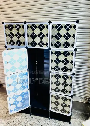 Black Port Clothes Storage Wardrobe