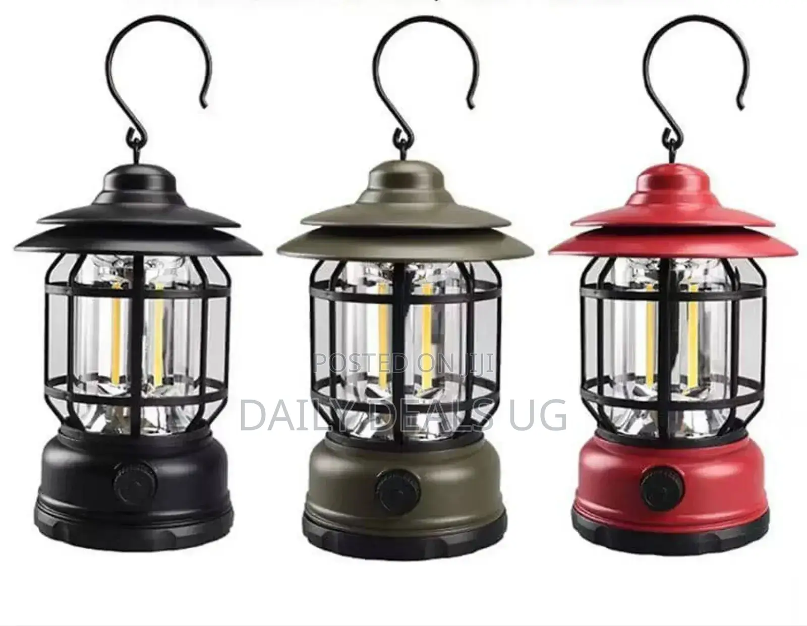 Rechargeable Camping Lamp With Hook