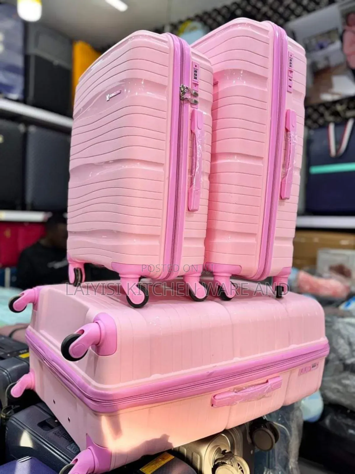 Aset of 3 Long Lasting Traveling and Home Suit Cases Orbags