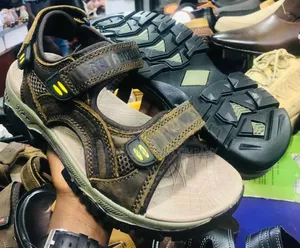 Men's Hiking Leather Athletic Walking Non-Slip Sandals