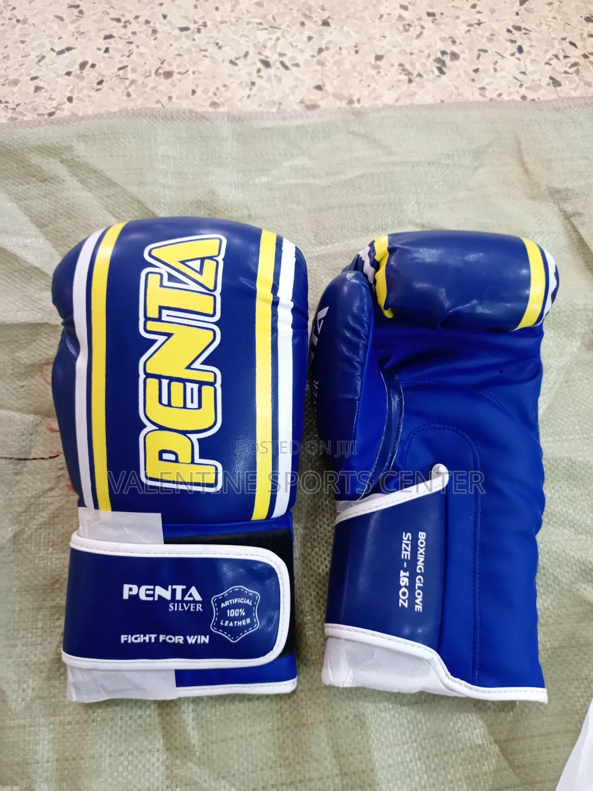 Blue Colors Penta Boxing Gloves Leather Original Material