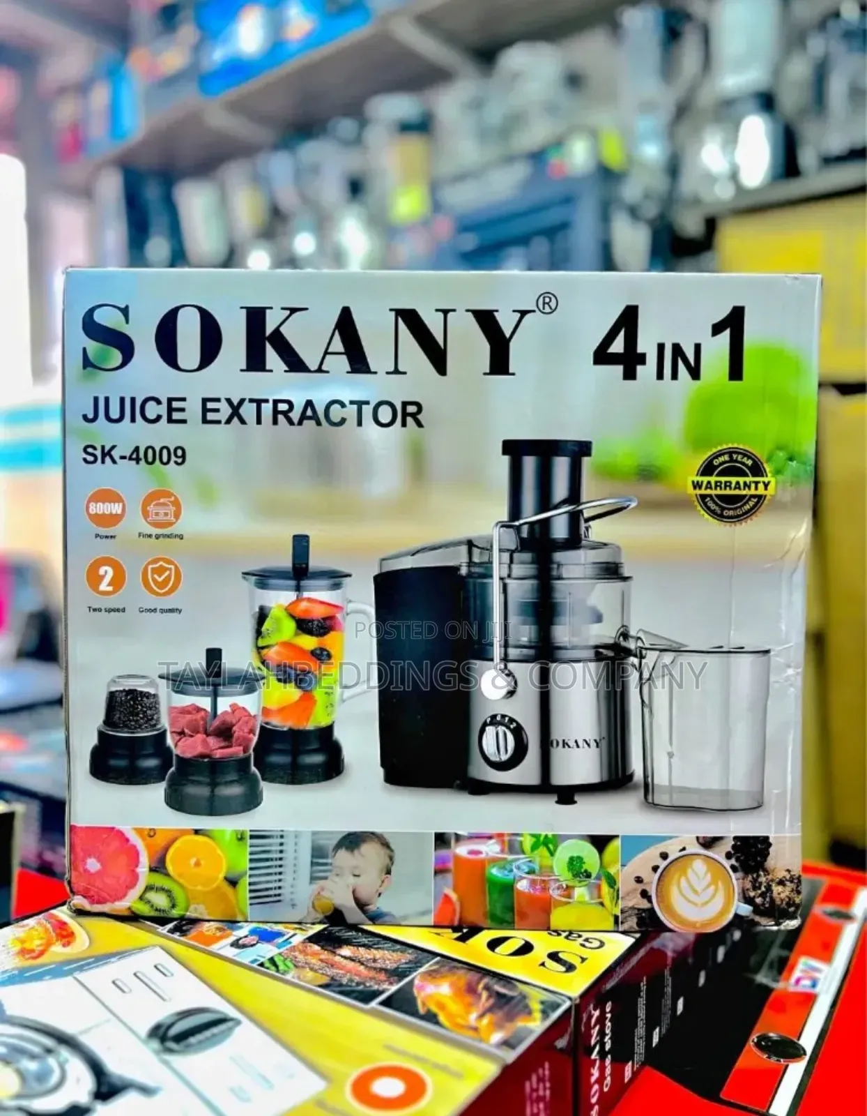 Sk -4009 Sokany 4 in 1 Juicer and Blender