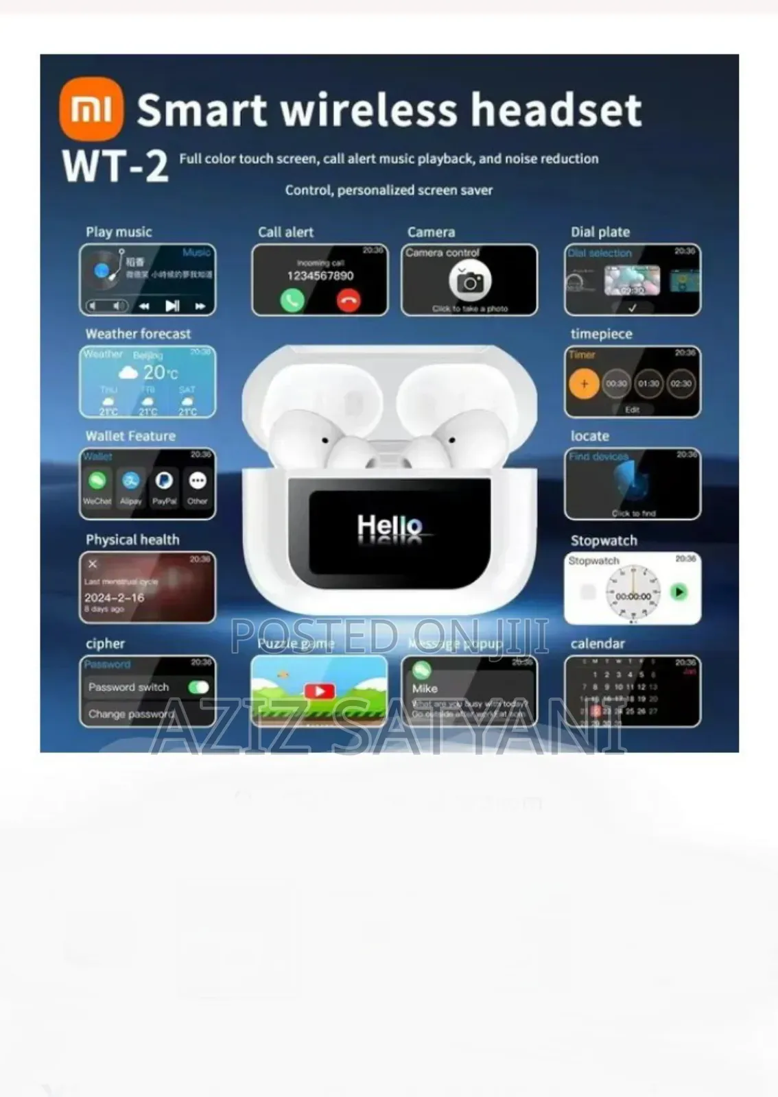 100% Original Xiaomi Tour Pro6 ANC Touch Screen Earbuds