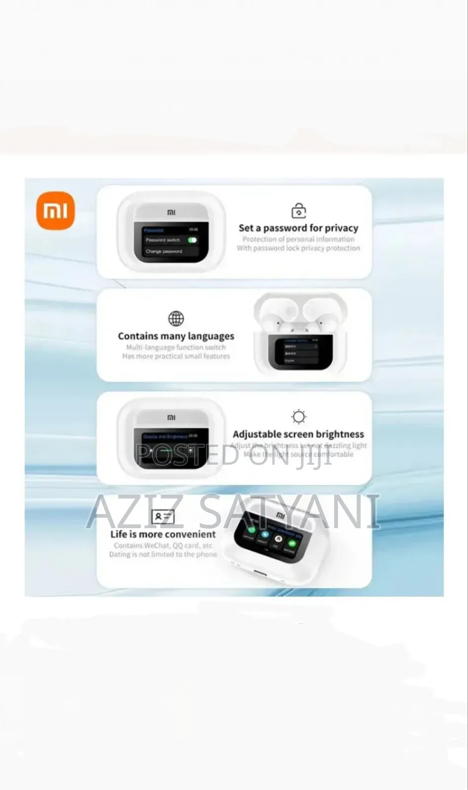 100% Original Xiaomi Tour Pro6 ANC Touch Screen Earbuds