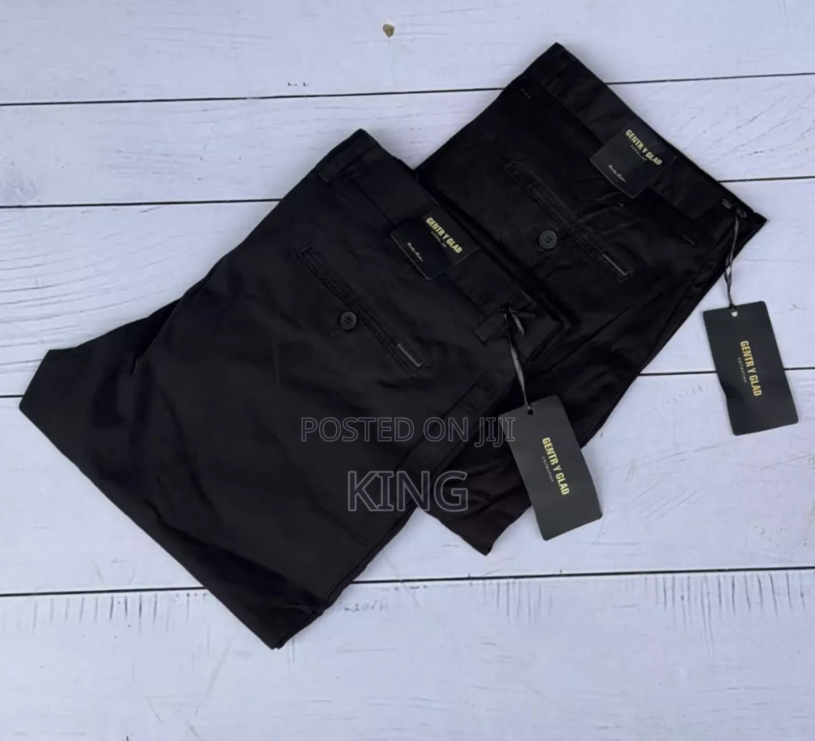 Black Kaki Trouser. Gentle Pants