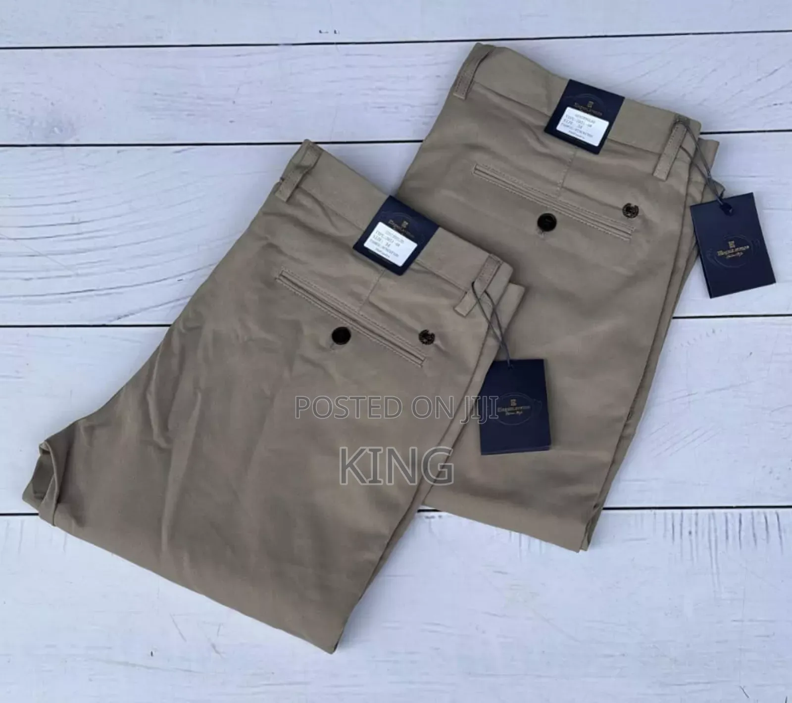 Diplomatic Kaki Trouser. Gentle Pants