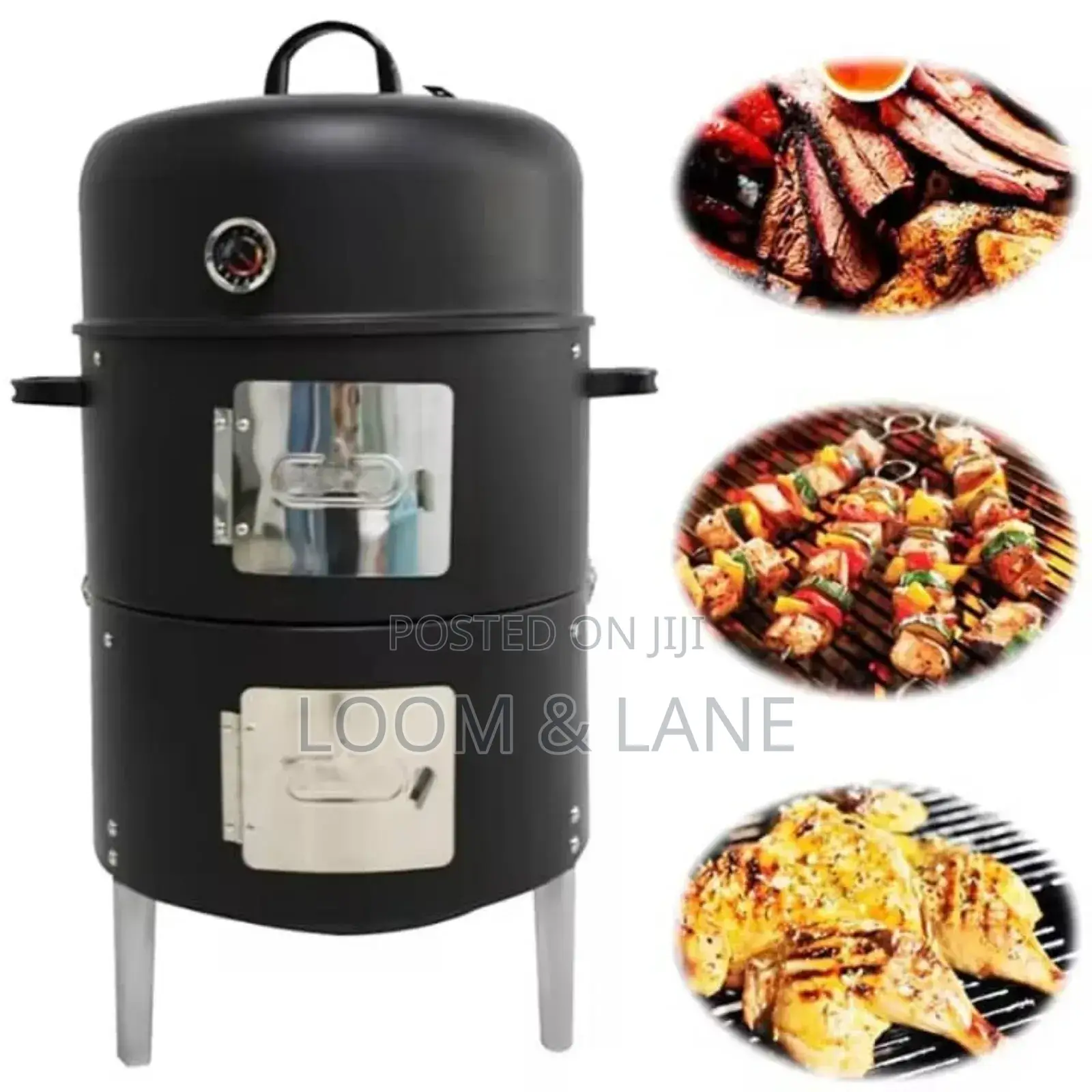 3 in 1 Multifunctional BBQ Grill and Smoker