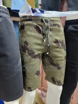 Photo - Army Print Original Cotton Sweat Short Pants