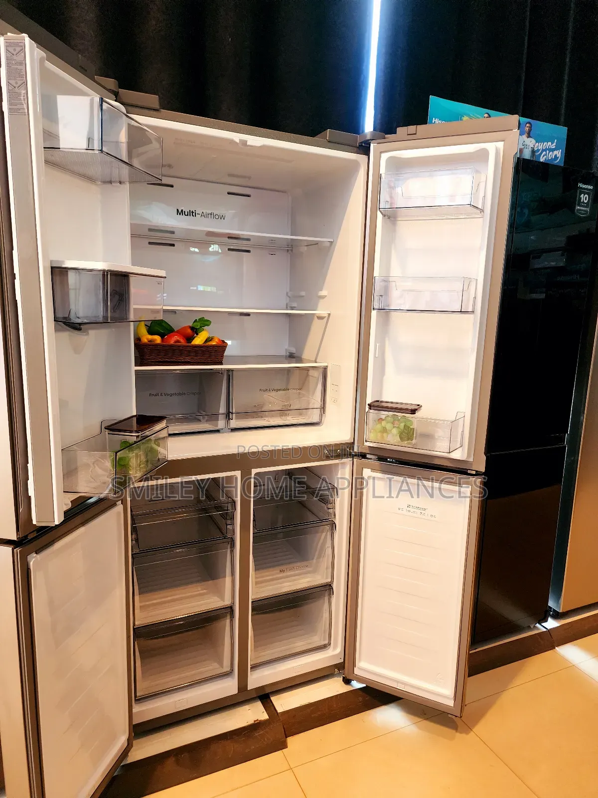 RQ 610ltrs Hisense Fridge French Door
