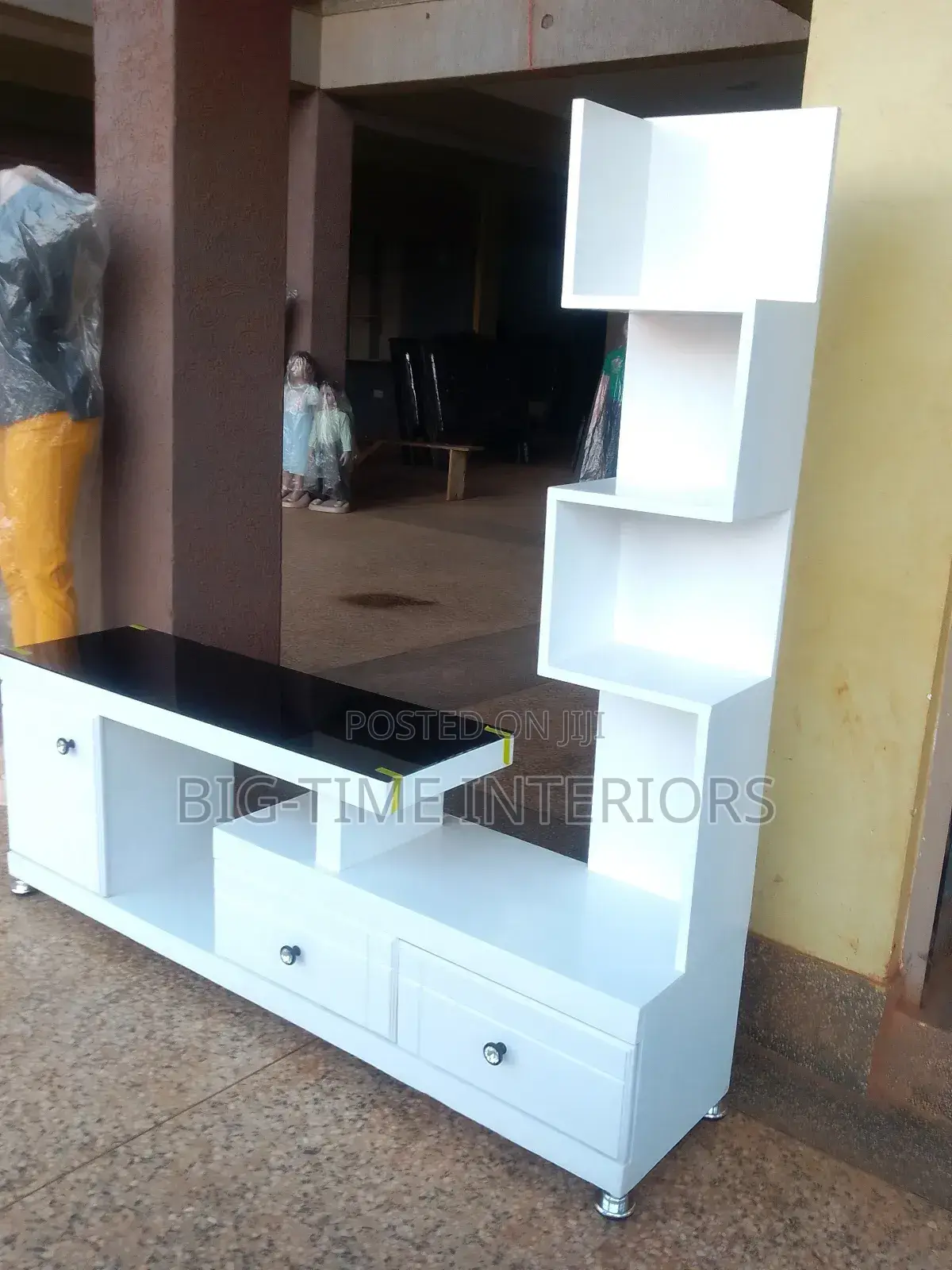 White Wooden TV Stand