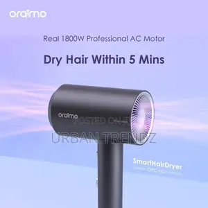 Oraimo Smart Hair Dryer 1800W Negative Ion Hair Dryer -Black
