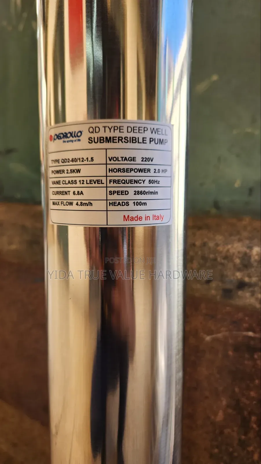 Water Pump 100m Italy Brand