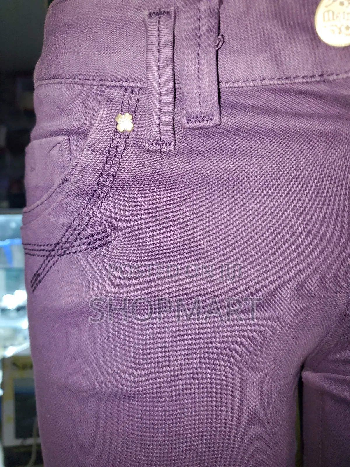 Skinny Purple Denim Jeans