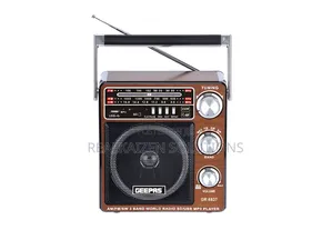GEEPAS Classic Rechargeable 3 Band USB SD Analog Radio