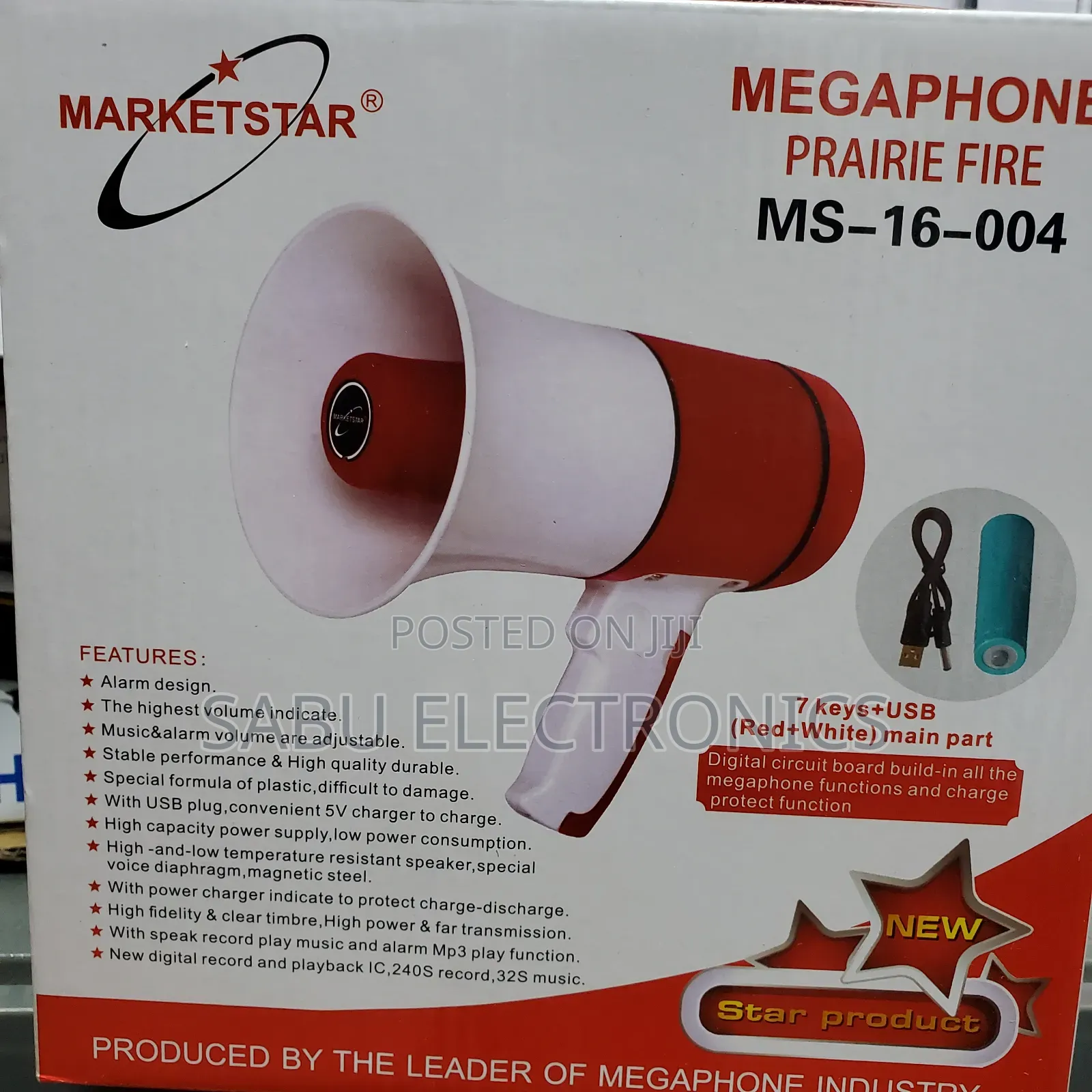 Rechargeable Megaphone With Usb Port- Mukalakasa