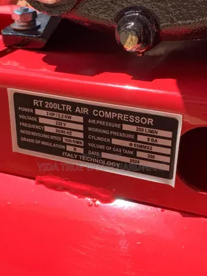 Air Compressor 200 Litres Italy Brand Double Function