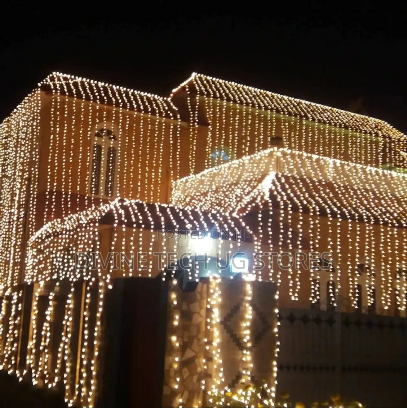50m Outdoor Christmas Lights, Warm White Christmas Lights 50