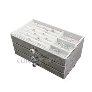3 Layer Multi Grid Jewelry Storage Box
