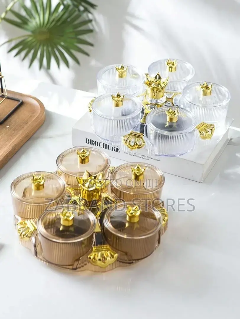 Gold Tea Spice Containers/ Table Spice Racks