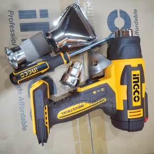 INGCO Cordlesss Heat Gun With 3 PCS Nozzles, With 4.0 Ah