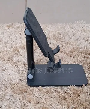 Foldable/ Extendable Mobile Phone Stand. Black